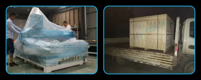 Pneumatic three processes 1325 wood cutting machine /cnc router