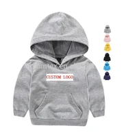 

2019 Wholesale Children Pure plain blank Color Fleece oem logo unisex kid Child Hoody Boy girls Hoodies