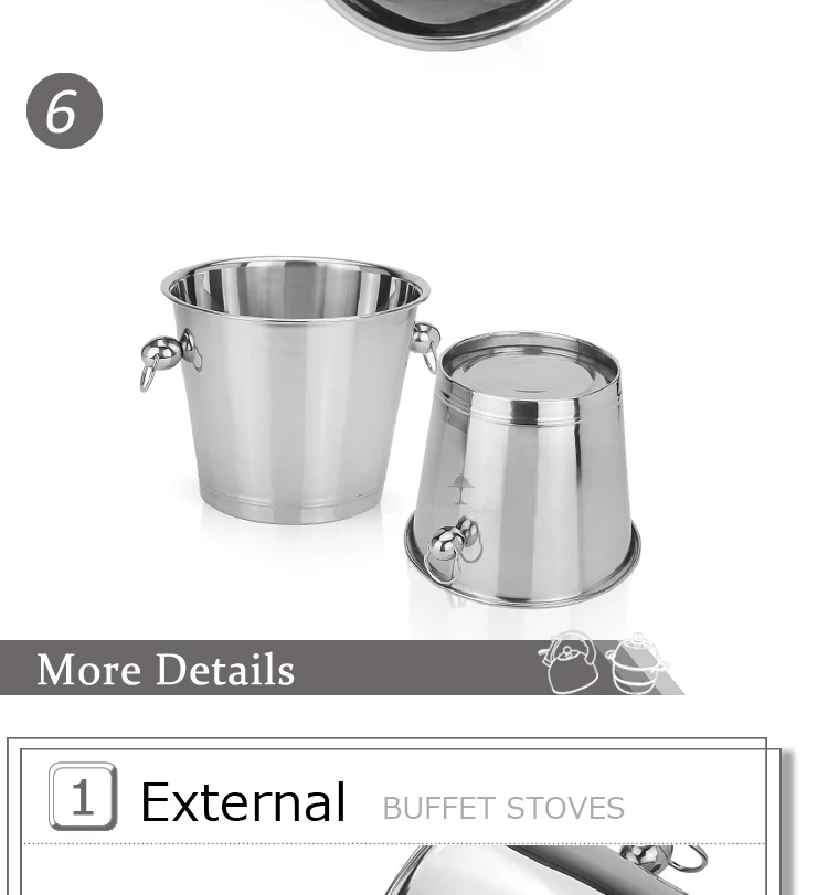 Top-Selling cost-effective stainless steel double wall ice bucket