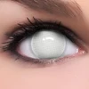 Meetone White Mesh Screen Full Eye Sclera Conact Lens Funny Halloween Contacts