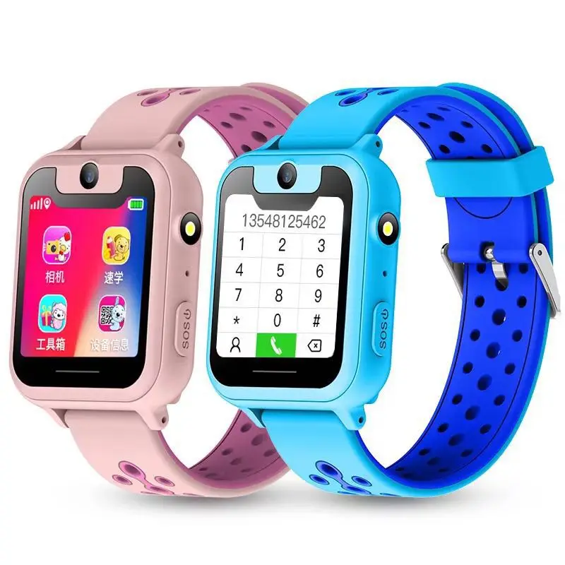 

S6 Children smart phone watch with camera sos calling lighting location trackter for kids