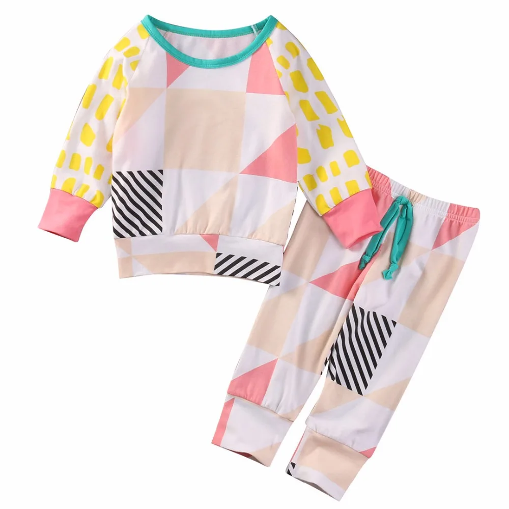 ZM003A toddler kids clothing baby girl clothes set