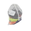high quality promotional cheap mesh drawstring washable hotel laundry bags polyester mesh drawstring bag