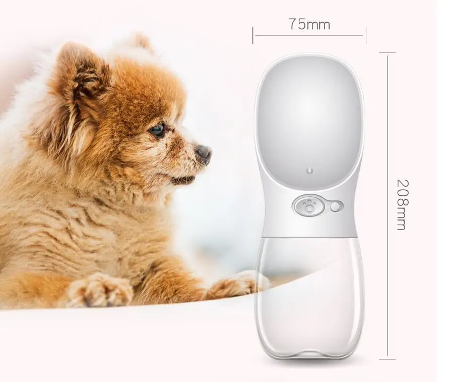350 ML Dog Travel Water Bottle, Portable Dog Water Bottle, Dog Water Bottle For Outdoor