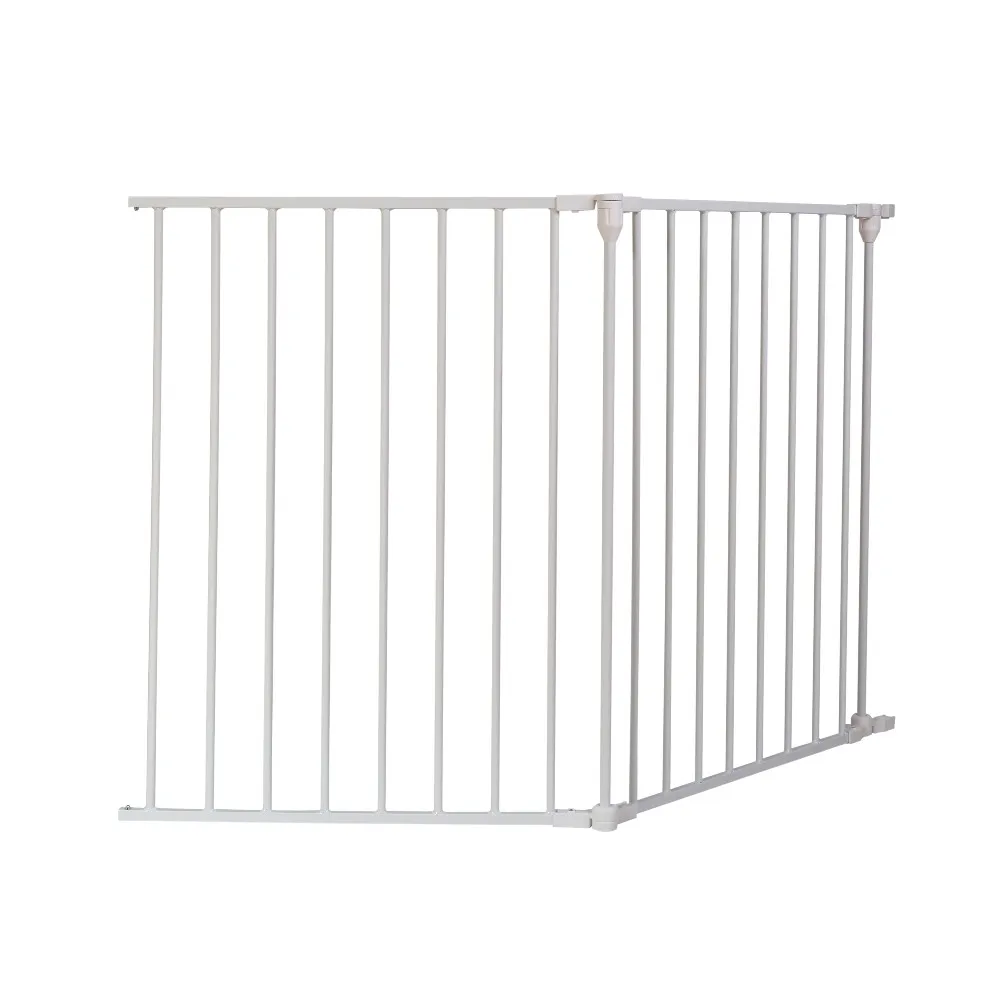 

Wholesale Foldable puppy playpen puppy fence for dog Metal pet gate, White