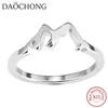 Amazon Hot Sale Mountain Range Snow Caps Outdoor Hiking Ring 925 Sterling Silver