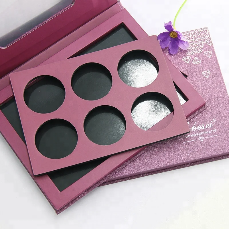 

Empty cardboard magnetic makeup palette cosmetic packaging palette, N/a