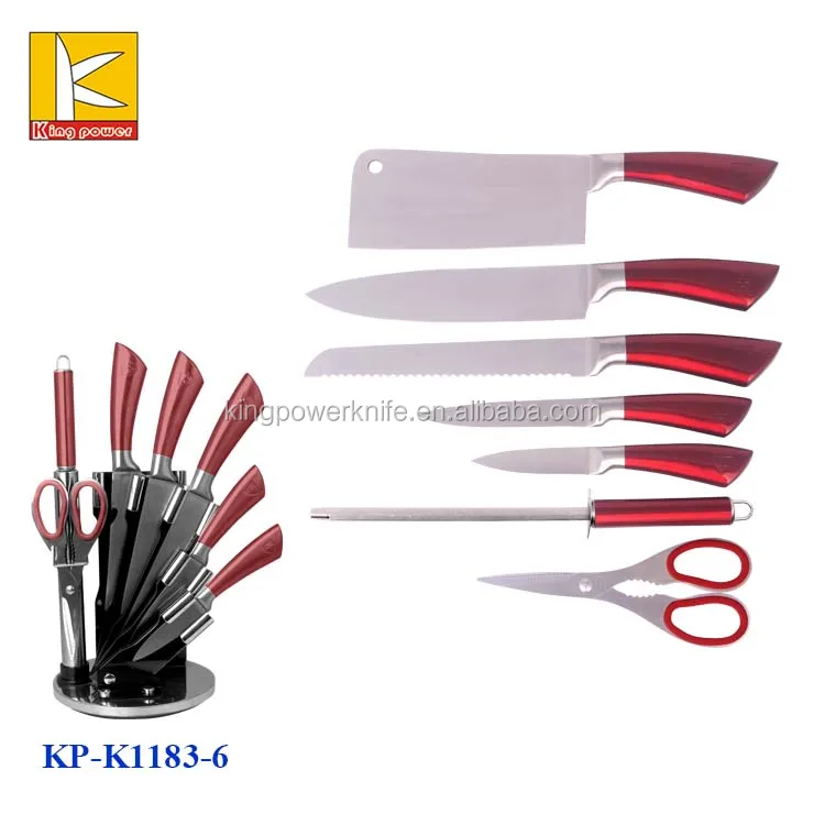 inox color kitchen knife set in gift package kitchen cooking knife