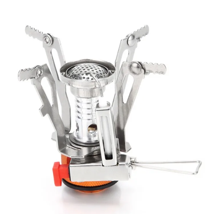 

Low MOQ electronic lighter small stove aluminum alloy mini camping stove