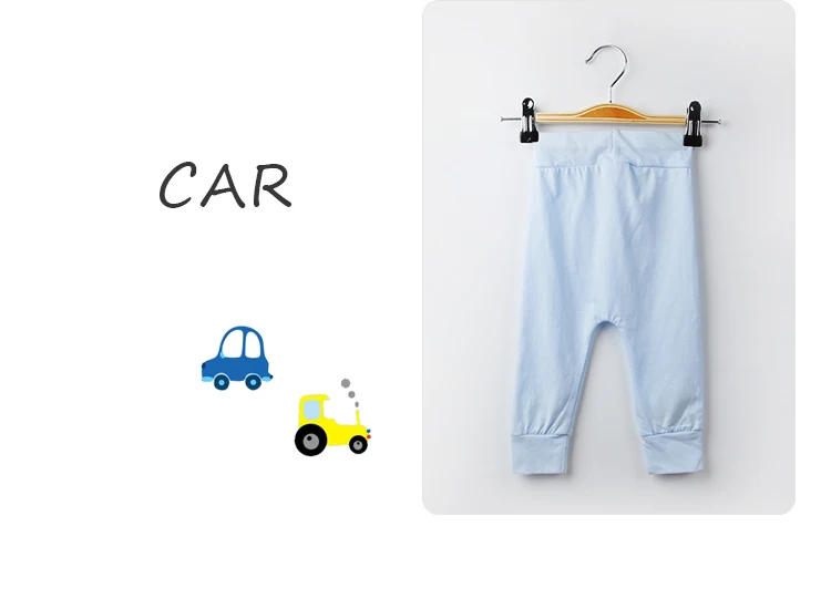 Organic Cotton Little Car Baby Clothing Sets Rompers with print Baby Gift Set