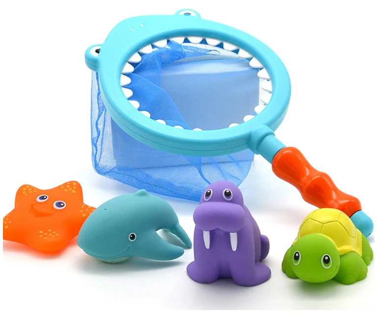 Fishing game rubber water spray toy baby shark bath.jpg