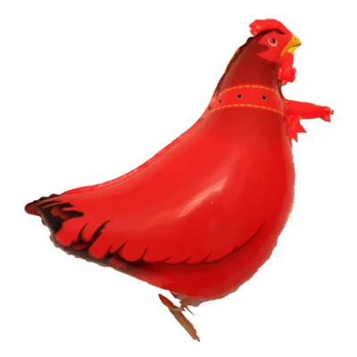 whosale 10pcs lot 61 41cm Walking My Own Pet Chicken Farm Animal Edition Mylar Balloon walking