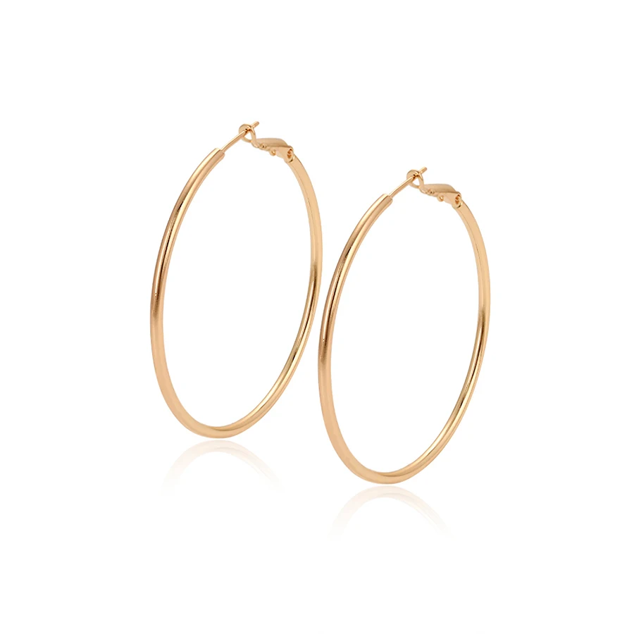 

97339 xuping fashion 18k gold plated elegant hoop earrings