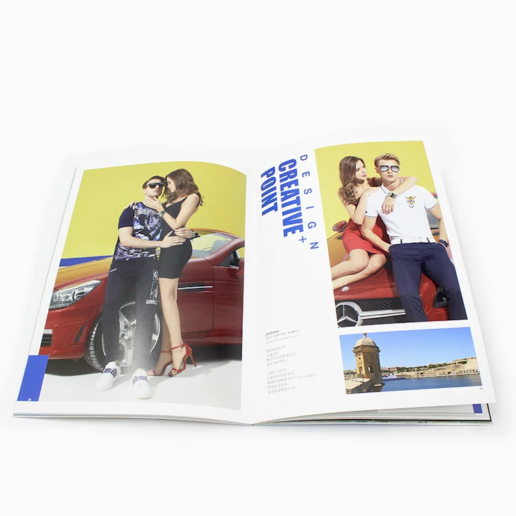 
a4a5a6 size Custom cheap full color pinrting fashion magazine /brochure for adult and student 