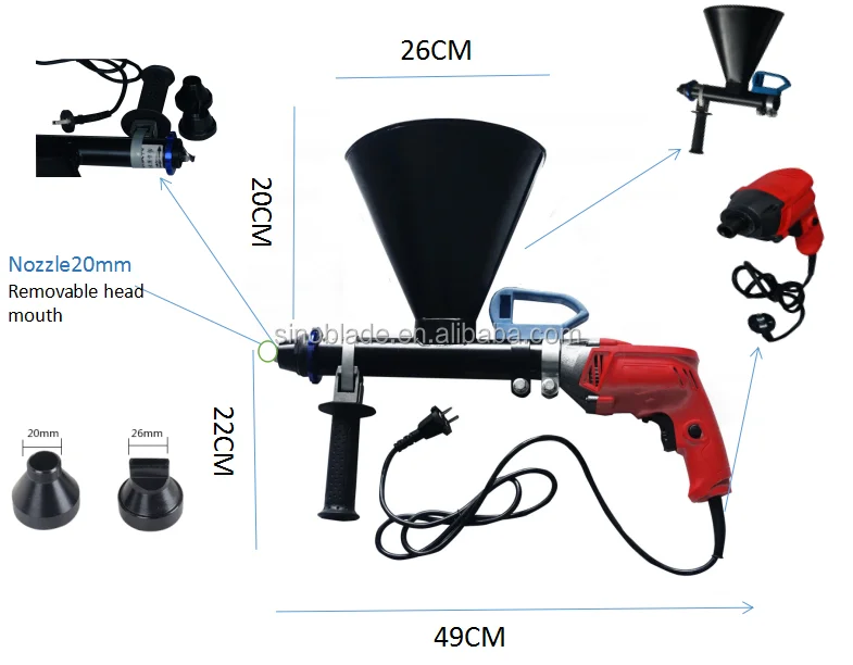High Quality Powered Caulk Gun /quickpoint Electric Mortar Gun
