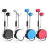 Factory Selling Retractable Stereo Bass Sound In-Ear Earphone With Mic And Custom Logo