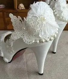 cheap white bridal shoes