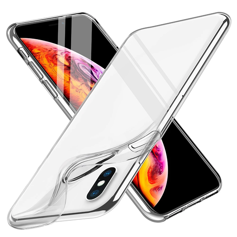 

TPU Silicone Back Cover Shockproof Case For iPhone XR, Transparent