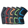 Compression knitting knee brace support sleeve with nylon and spandex