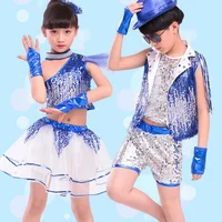 

Children's Dance Costumes Girls Fluffy Skirt Latin Practice Dance Clothes Suitable for Stage Performance Competition GB