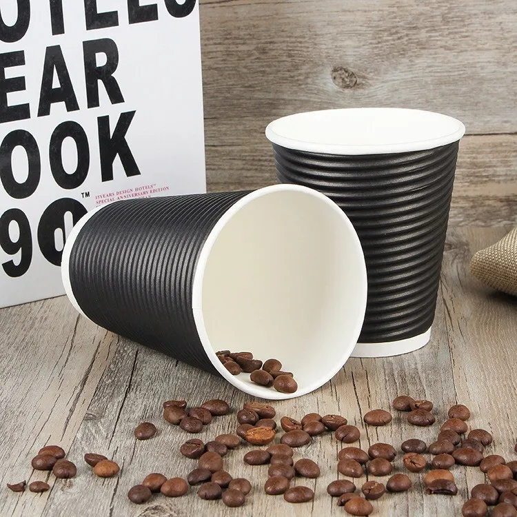 Custom Printed Disposable Ecofriend Double Wall Paper Cups Coffee