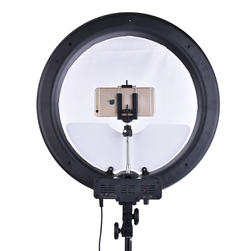 

FOSOTO RL-18 55W 5500K 240 LED Photographic Lighting Dimmable Camera Photo/Studio/Phone Photography Ring Light Lamp&Tripod Stand, N/a