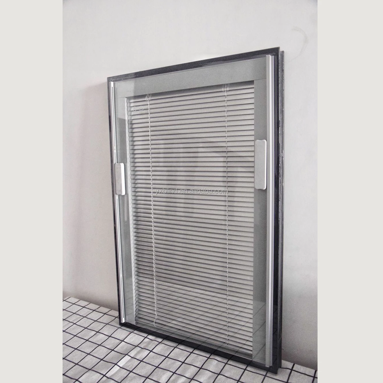 

factory price window aluminum built in double glass office venetian blinds inside double glass window, Customer's request