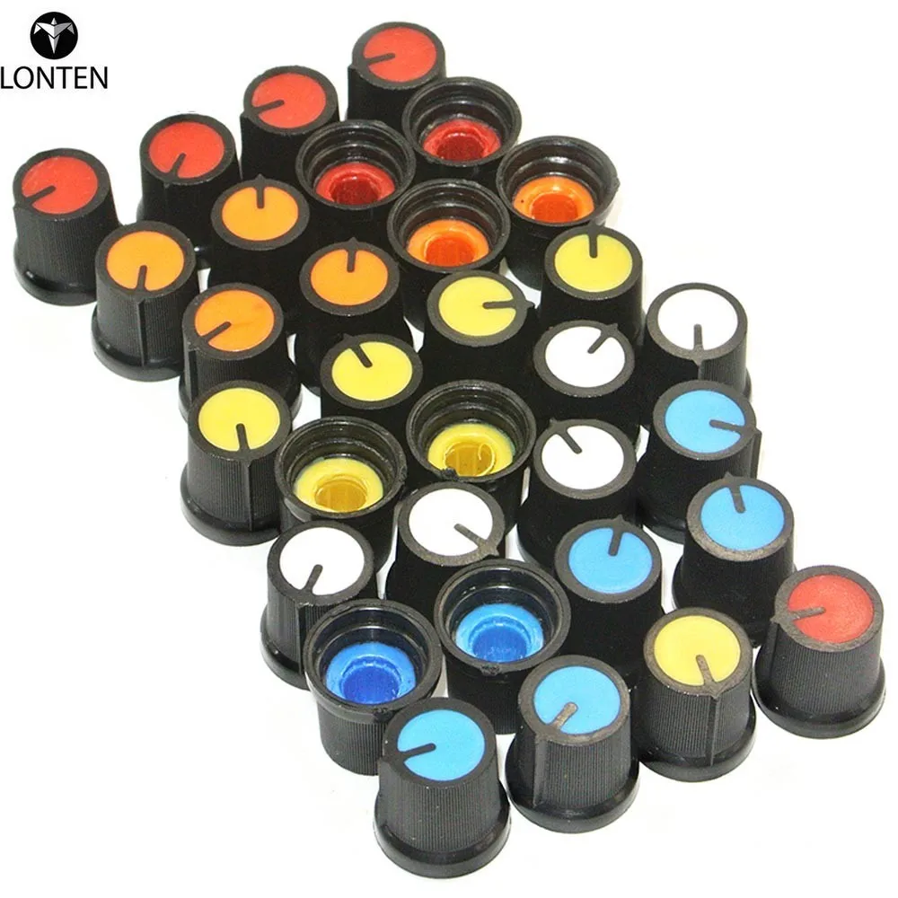 10PCS 6mm WH148 AG2 A-2 Orange Knob Face Plastic Hat Rotary Taper Potentiometer