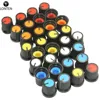 Lonten NEW 10Pcs Red/Blue/Orange/Grey/Green/White/Yellow Plastic For Rotary Taper Potentiometer Hole 6mm Knob