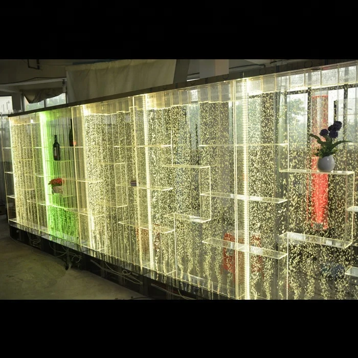 Se Cambio De Color Led Iluminación De La Burbuja De Agua De La Pared