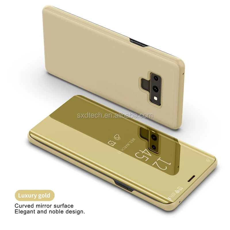 

Flip Electroplating PC Mirror phone Case for samsung galaxy note 9, N/a