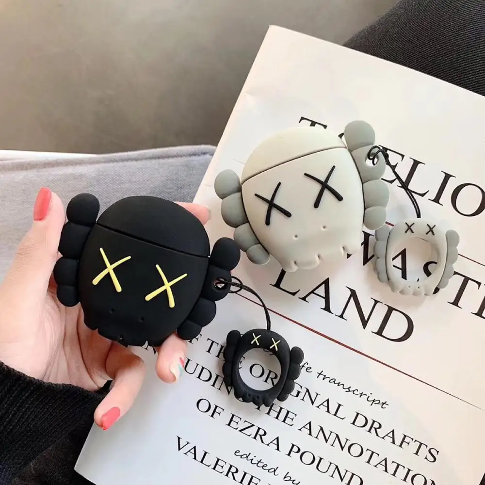 

Kaws Seeing/Watching Concept Inspired Transparent Hard Case for Apple Airpods
