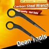 Crowbar box end spud/Construction ring type common spanner High neck or Bent Handle , Carbon Steel 45# Casting Black Finished