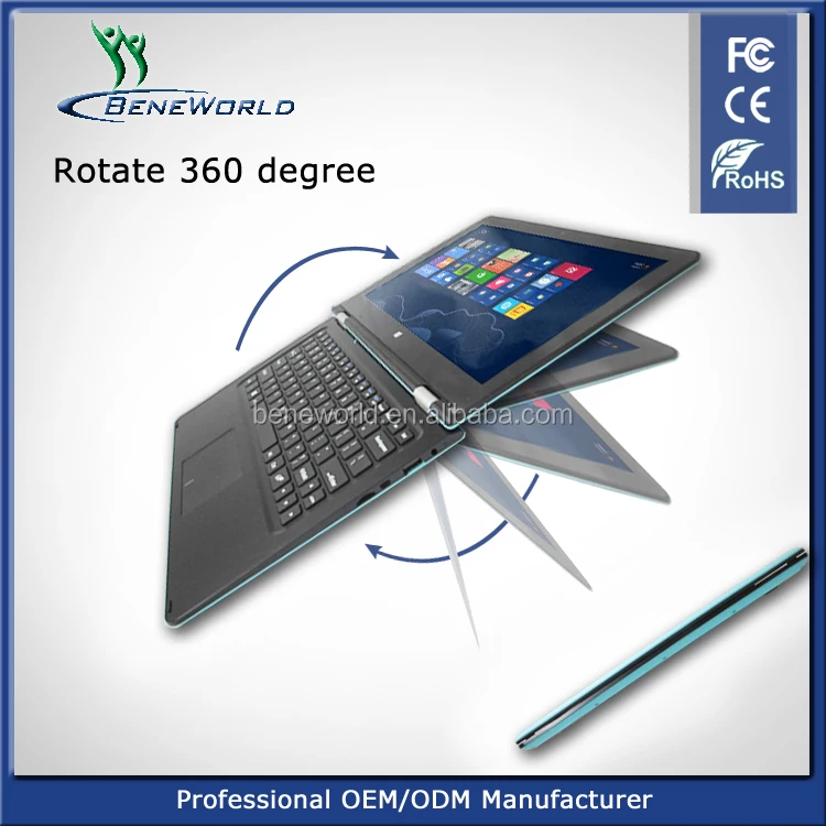 Thin & Elegant 11.6inch laptop with rotation 360degree