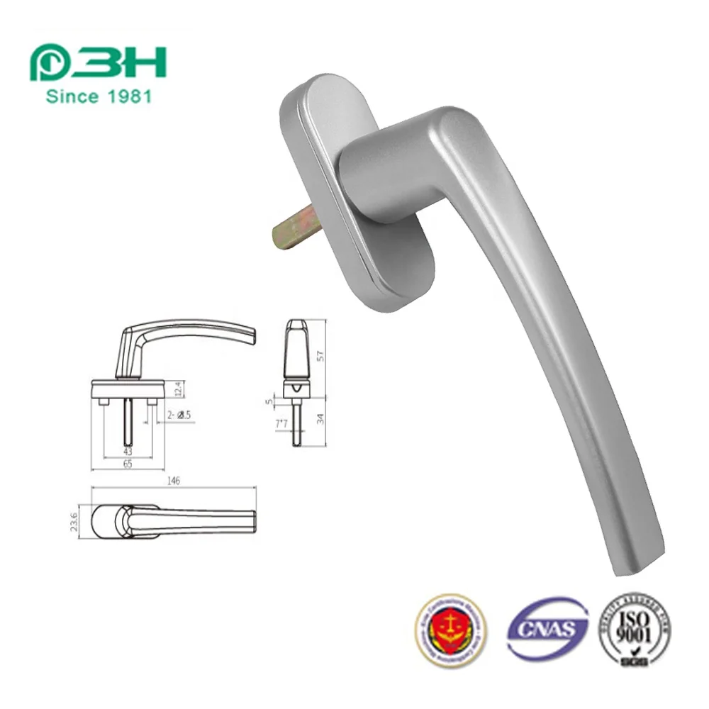 Factory price casement window hardware square shaft handle lock