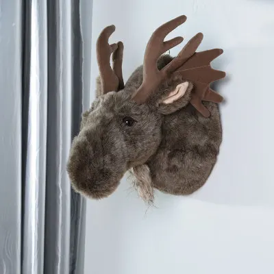 Nieuwe herten hoofd hanger opknoping huishouden dier hoofd opknoping Thuis wanddecoratie gevulde pluche dier hoofd