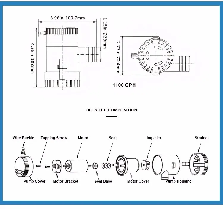 Auto bilge pump 1100 gph схема подключения