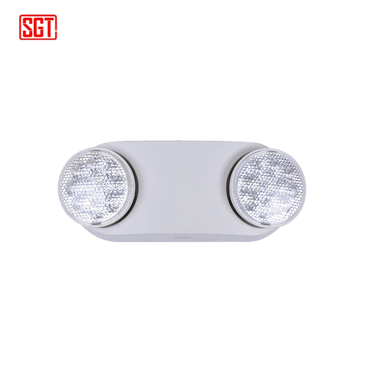 UL listed wall mounted twin spot adjustable led emergency light for home