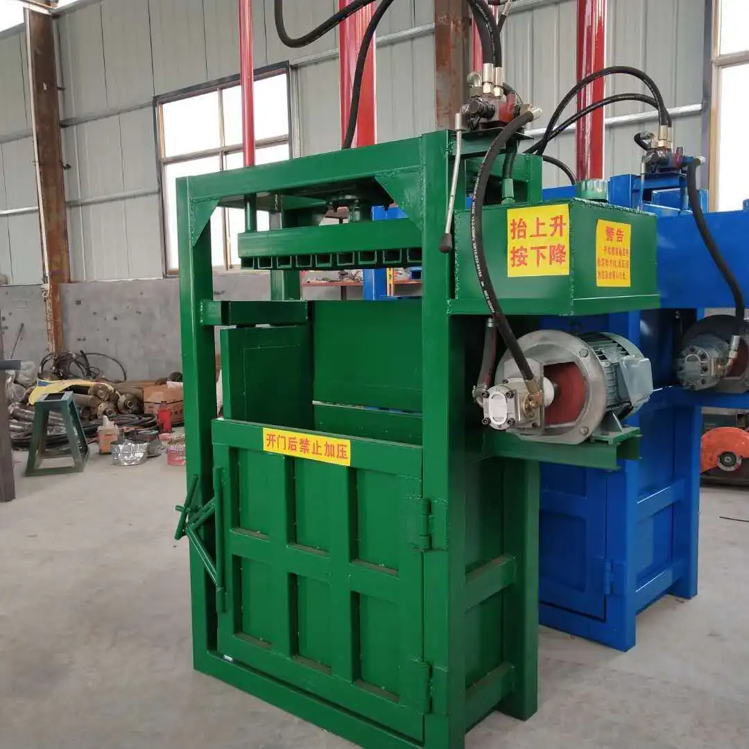 Waste Paper Compressor Machine Cardboard Baling Press Machine Used Clothes And Textile Compress