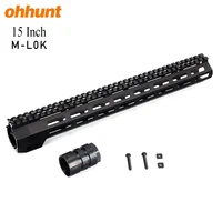 

Ohhunt AR Free Float Slim Picatinny Rail Bracket MLOK 15 Inch AR15 Handguard for .223 5.56