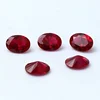 wholesale loose oval shape 8# dark ruby synthetic corundum ruby