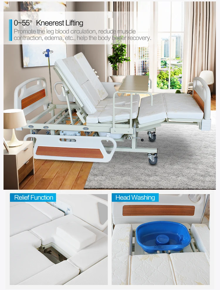 care medical adjustable elderly bed hospital toilet patients nursing