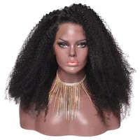 

Unprocessed hair extension afro kinky curly wig for middle age women