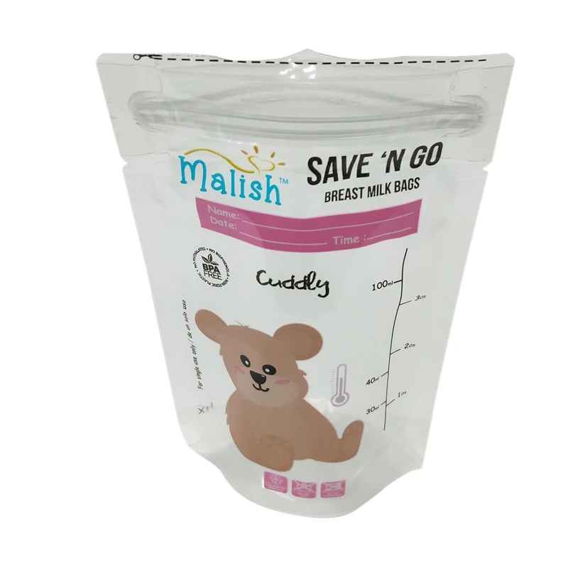 
High level one time use leak free liquid sachet packaging plastic pouch ziplock bags baby food pouch with transparent 