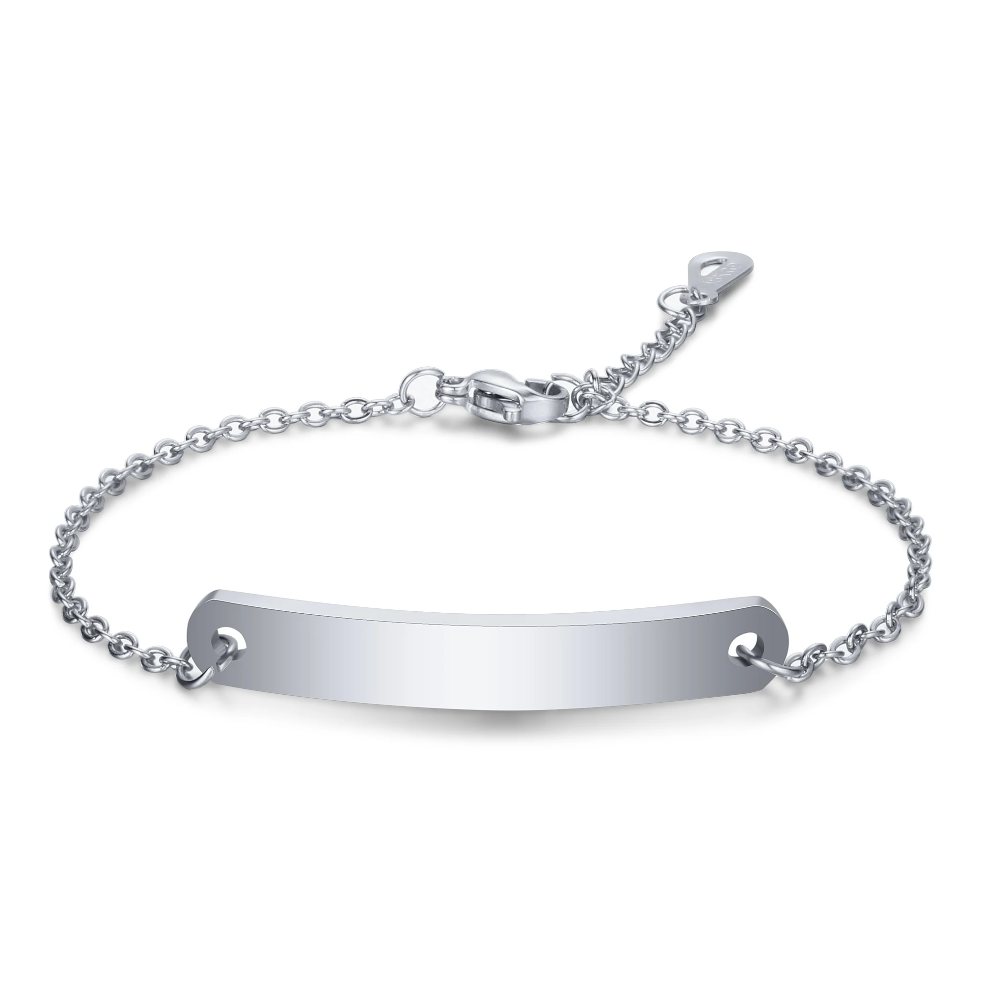 

Engraving 7MM Three color Stainless Steel Medical Alert ID O-Link Chain Bracelet for Women