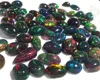 Natural Ethiopian Black Opal Mix Shapes Cabochon Loose Gemstones