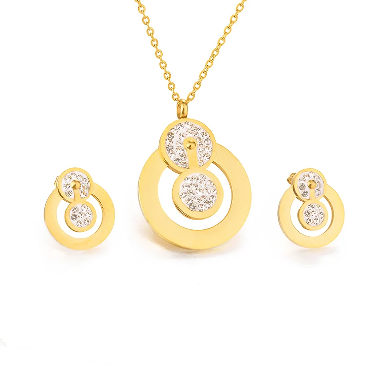 Modalen Wholesale Ad American Diamond Women Antique Jewelry Lady Jewellery Set