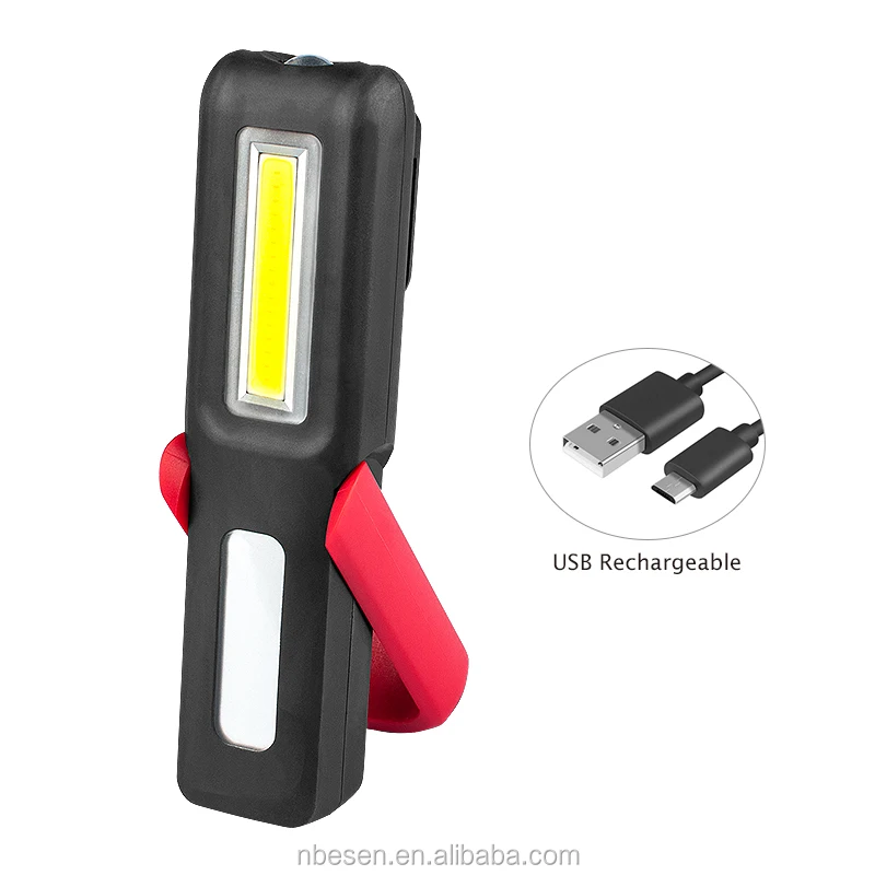 mini inspection USB working light led pocket light rechargeable torch light