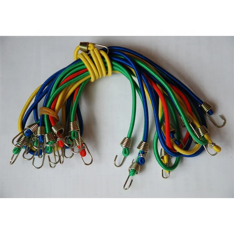 
Factory Supply 8MM Rubber Color sport bungee cord and elastic rope 