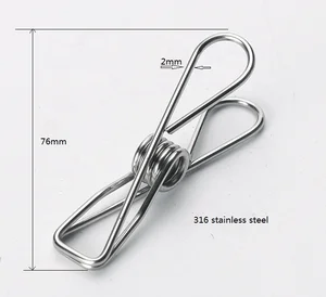 Image of Factory metal clothes peg and 316 stainless steel cloth peg and 304 stainless clothes peg set